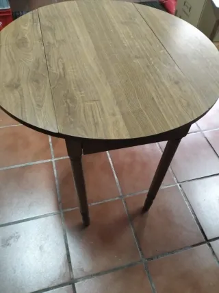 Mesa de cocina madera redonda