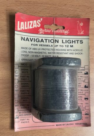 Luz de navegación bicolor Lalizas