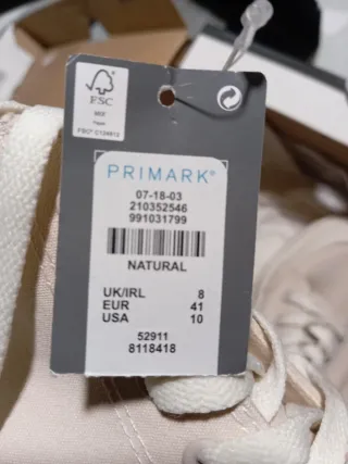 Zapatillas altas beige/blancas