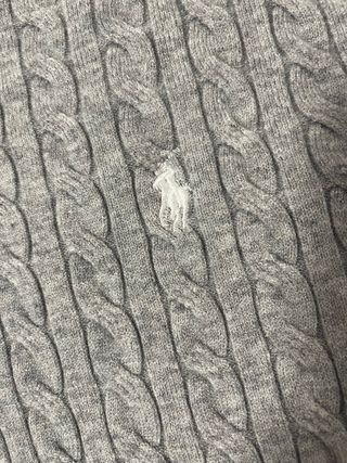 Suéter Polo Ralph Lauren Gris Cable Knit
