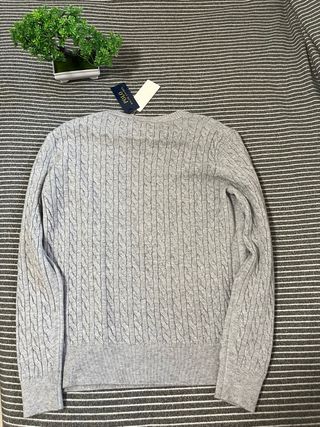 Suéter Polo Ralph Lauren Gris Cable Knit
