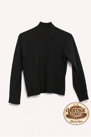 Jersey negro cuello alto mujer Primark XXS