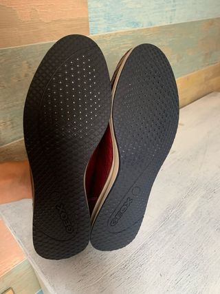 Mocasines Geox Rojos Charol