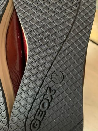 Mocasines Geox Rojos Charol