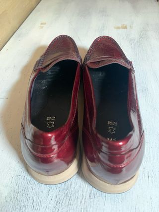 Mocasines Geox Rojos Charol