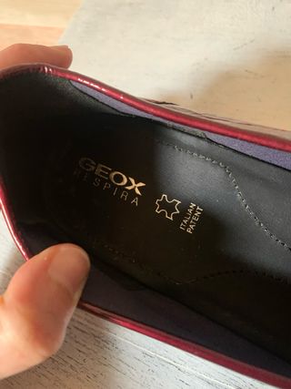 Mocasines Geox Rojos Charol