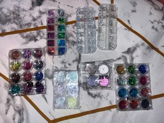 Pack Pinceles y Purpurina Uñas