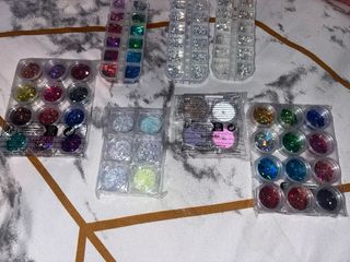 Pack Pinceles y Purpurina Uñas