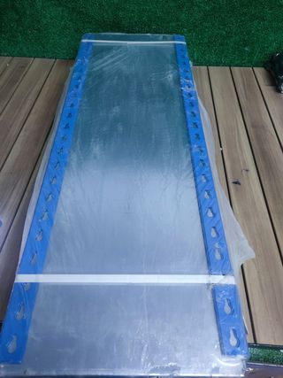 SimonRack Estantería Metálica Almacenaje, Sin tornillos, 5 Baldas, Alta Capacidad Carga 180 kg, 1800x900x300 mm, Estantería Garaje Trastero, Azul/Naranja/Galva