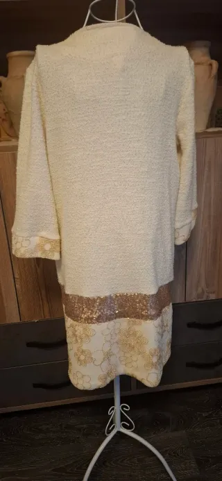 Chaqueta Nekane Beige y Dorada Talla Única