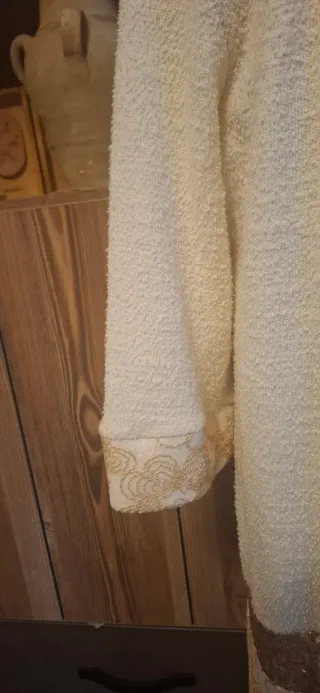 Chaqueta Nekane Beige y Dorada Talla Única