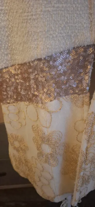 Chaqueta Nekane Beige y Dorada Talla Única