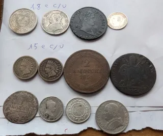 c/u Monedas españolas y de otros países,mayoria