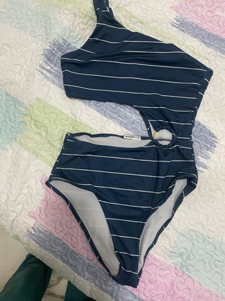 Trikini azul rayas talla M