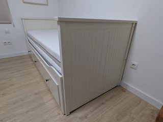 URGE Cama Diván Ikea Hemnes Blanca + 2 colchones