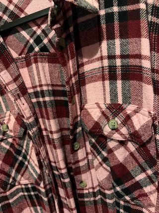 Camisa de franela Stradivarius rosa