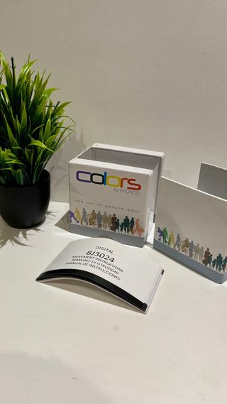 Reloj Kronos Naranja y Plateado