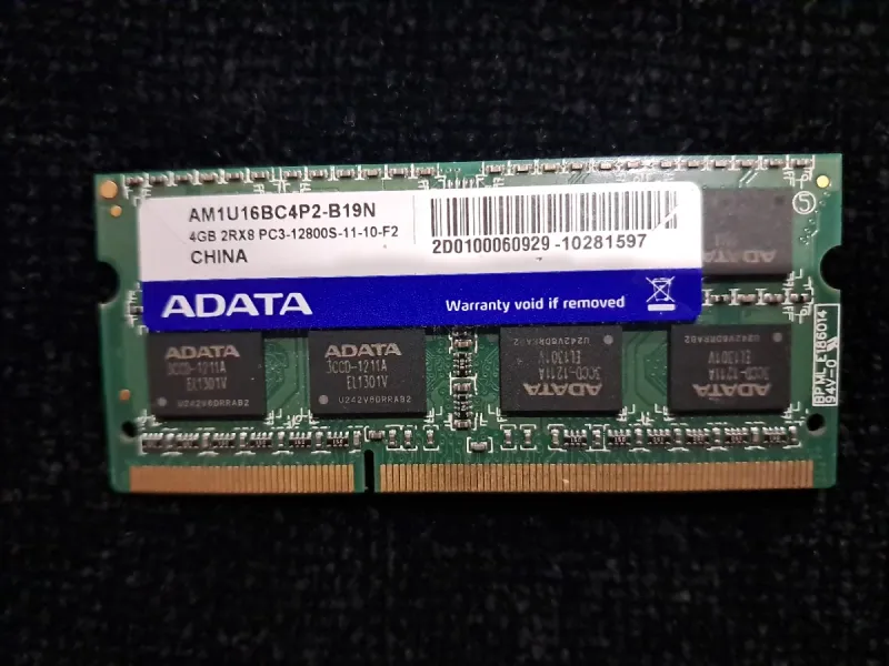 Módulo RAM ADATA 4GB DDR3 Portátil