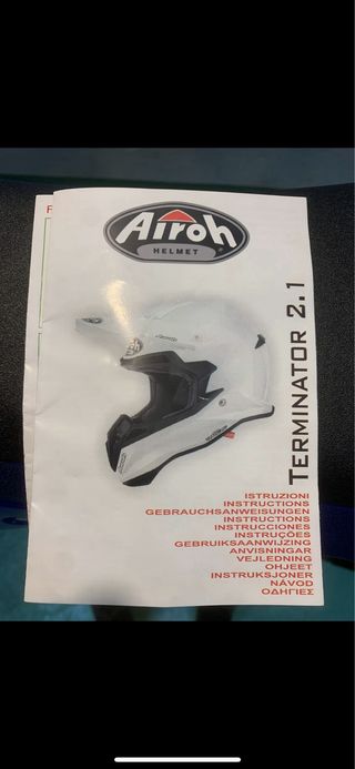 Casco Moto Airoh Blanco talla M