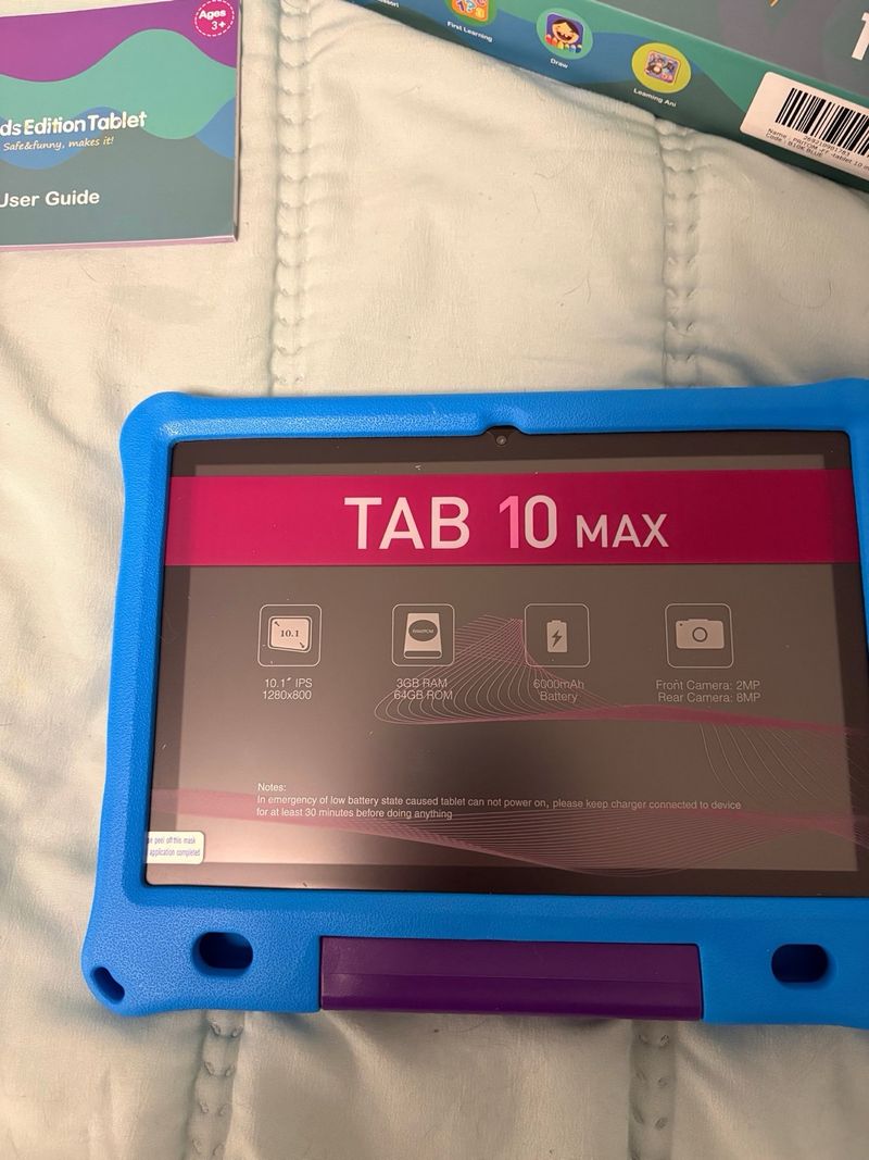 Tablet Kids Edition TAB 10 MAX Azul/Morado afbeelding 2