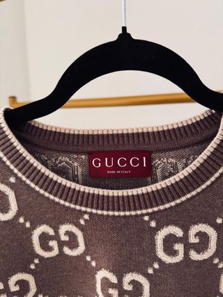 Suéter Gucci GG Monogram Marrón Talla XL