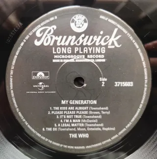 LP 2015 🇪🇺 THE WHO - MY GENERATION