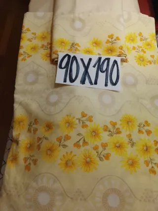 Sábanas 90x190 y 150, textil cama
