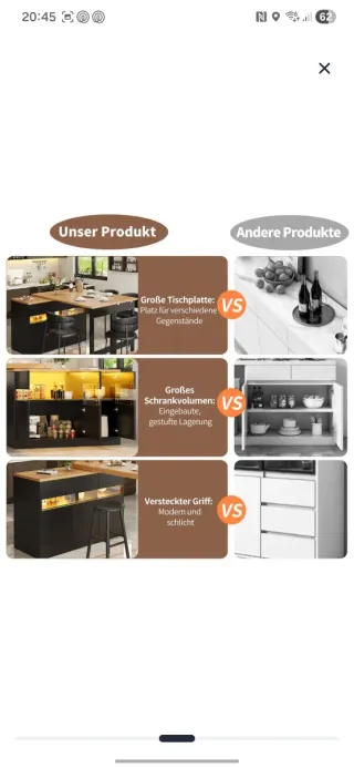 Mesa Bar Extensible LED