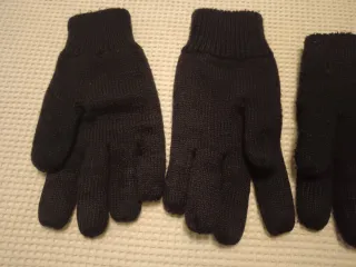 Lote 2 Pares Guantes Negros Invierno