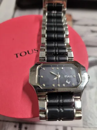 Reloj Tous Acero Negro y Plateado