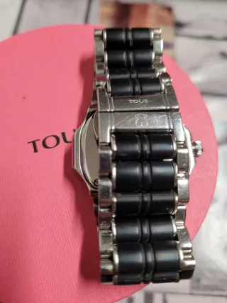 Reloj Tous Acero Negro y Plateado