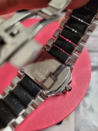 Reloj Tous Acero Negro y Plateado