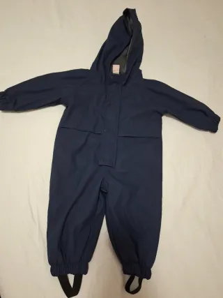 Mono impermeable bebé 6-9 meses azul marino
