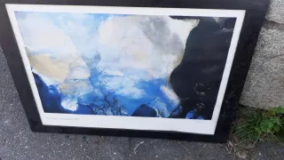 Lámina Zao Wou-Ki, Avril-Septiembre 1987 ver fotos