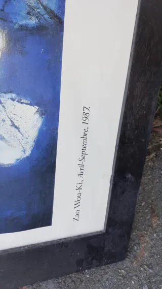 Lámina Zao Wou-Ki, Avril-Septiembre 1987 ver fotos