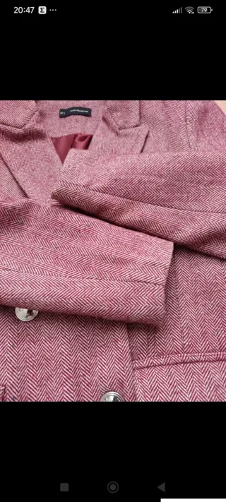 Chaqueta Sfera color burdeos doble botonadura Tall