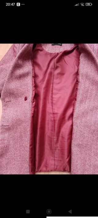 Chaqueta Sfera color burdeos doble botonadura Tall