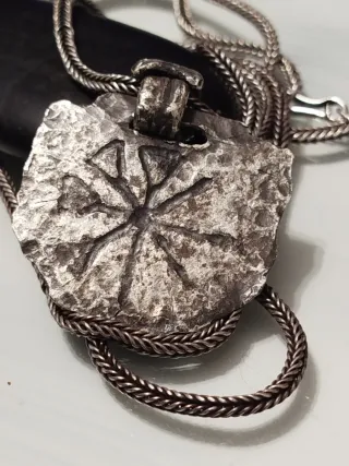 Collar Plata 925 Amuleto Sumerio