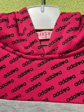 Sudadera Adolescente Rosa y Azul Oscuro