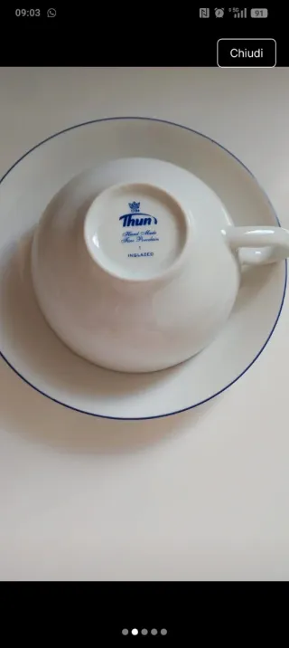 Set 12 Tazzine da Tè e Caffè con Piattini