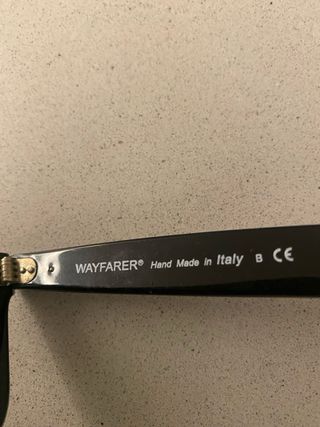 Gafas de sol nuevas Ray-Ban Wayfarer blancas de 47