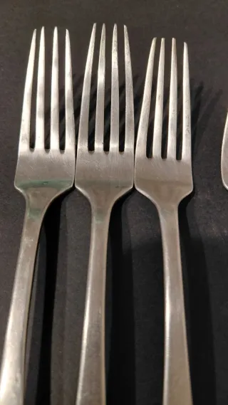 Set 6 forchette antiche argento 800