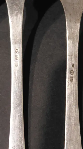 Set 6 forchette antiche argento 800