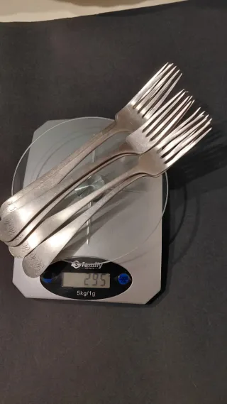 Set 6 forchette antiche argento 800