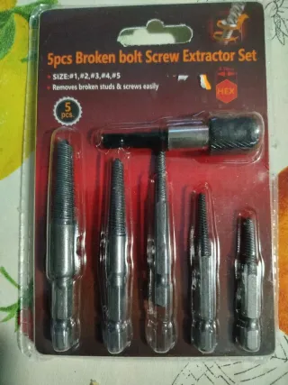 Extractor de tornillos rotos Set