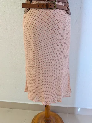 Conjunto blusa y falda lunares talla XS