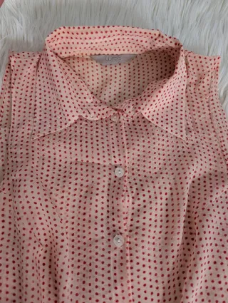 Conjunto blusa y falda lunares talla XS