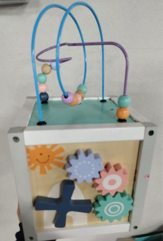 Cubo Montessori Madera 5 Juegos