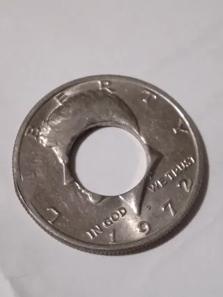 MONEDA MEDIO DOLAR.1972D.KENNEDY.ERROR ACUÑACION.