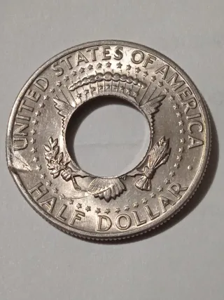 MONEDA MEDIO DOLAR.1972D.KENNEDY.ERROR ACUÑACION.